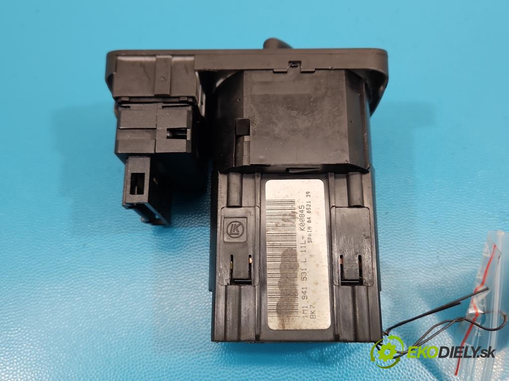 Audi A3 8L 1996-2003 1.9 tdi 90 HP automatic 66 kW 1896 cm3 3- prepínač světla: na doska: 1M1941531L