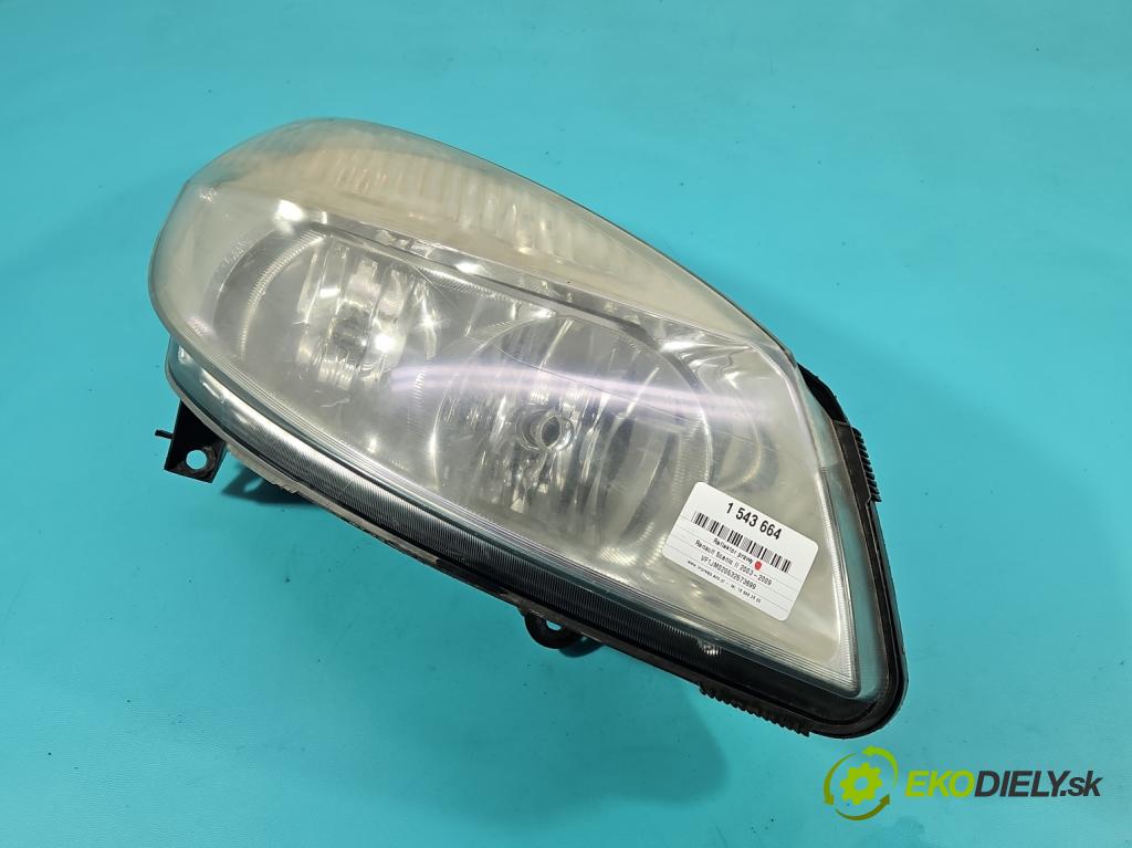 Renault Scenic II 2003-2009 1.5 dci 101 HP manual 74 kW 1461 cm3 5- Reflektor: pravý  (Svetlo predné pravé)