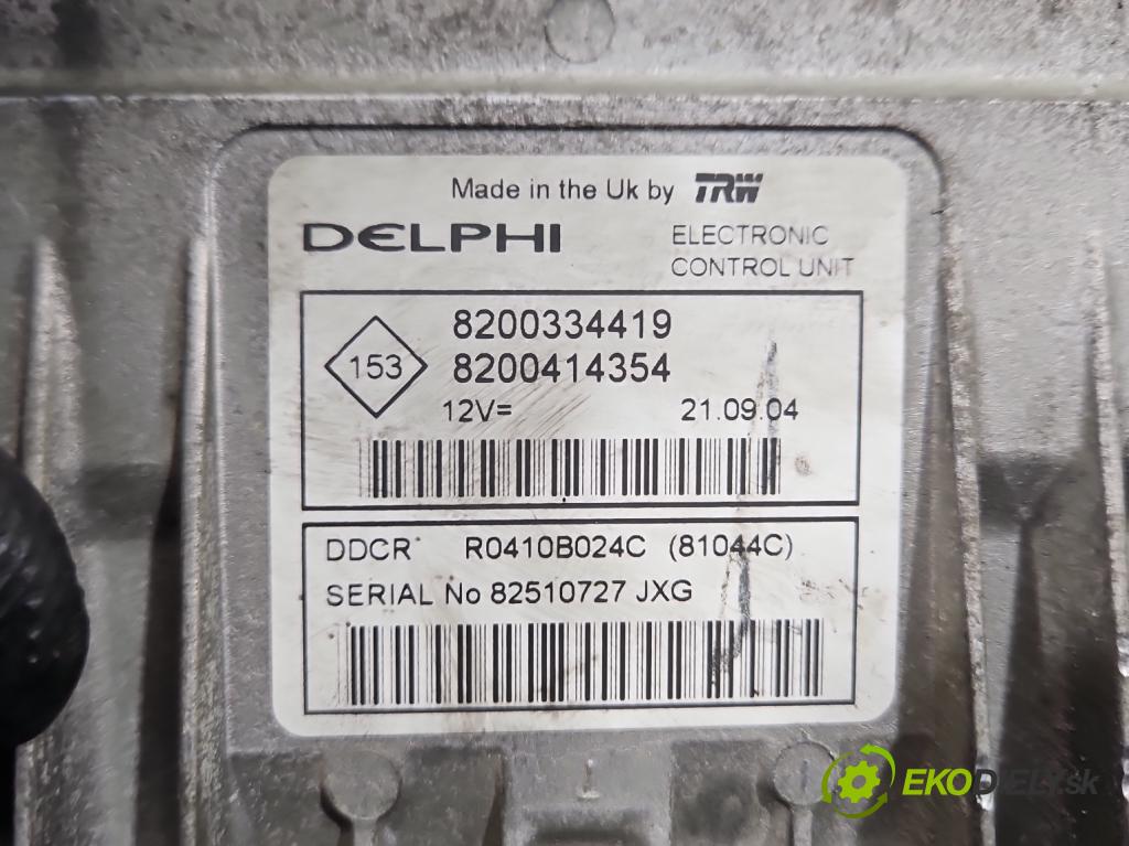 Renault Scenic II 2003-2009 1.5 dci 101 HP manual 74 kW 1461 cm3 5- riadiaca jednotka motora 8200334419