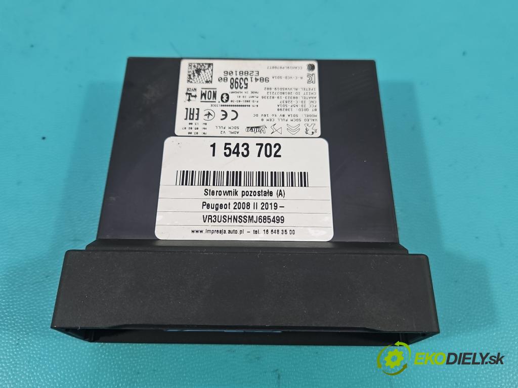 Peugeot 2008 II 2019- 1.2 12V 131 HP automatic 96 kW 1199 cm3 5- riadiaca jednotka ostatné 9841539880