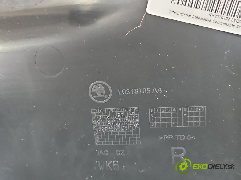 Skoda Kamiq 1.0 TSI 110 hp automatic 81 kW 999 cm3 5- Tapacír: dveře přední pravé 654837248