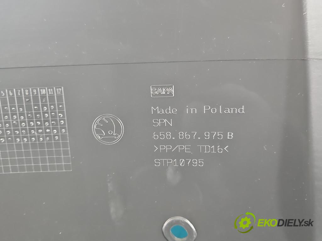 Skoda Kamiq 1.0 TSI 110 HP automatic 81 kW 999 cm3 5- Čalounictví: kufrové dvere 658867975B