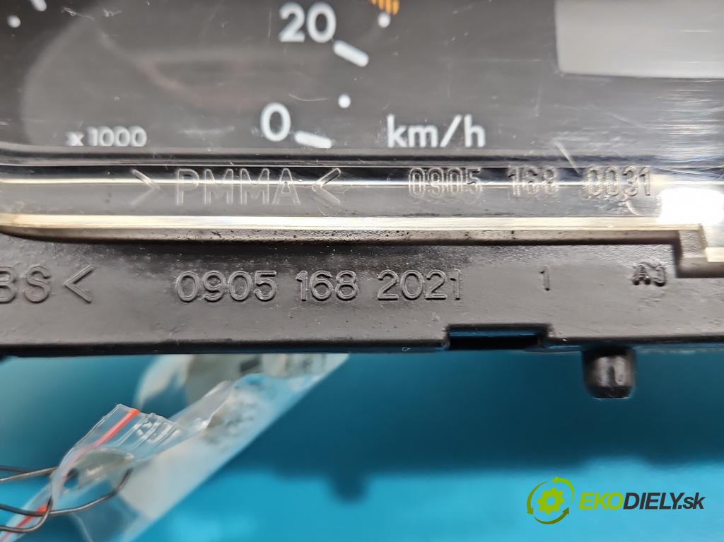 Mercedes A W168 1997-2004 1.6 102 HP manual 75 kW 1598 cm3 5- prístrojovka/ budíky A1685404011 (Prístrojová doska)