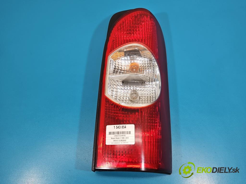 Renault Master II 1998-2010 2.5 dci 120 HP manual 88 kW 2464 cm3 4- svetlo / reflektor zadné pravé  (Kľučka dverí ostatné)