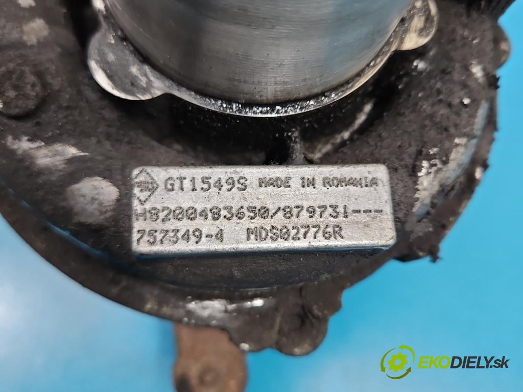 Renault Master II 1998-2010 2.5 dci 120 HP manual 88 kW 2464 cm3 4- turbodúchadlo, turbo 757349-4 (Turbodúchadlo (kompletné))