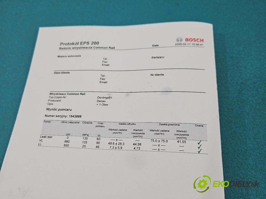 Toyota Avensis II T25 2003-2008 2.0 D4D 116 HP manual 85 kW 1995 cm3 5- vstrek 23670-0G010 (Vstrekovač paliva)