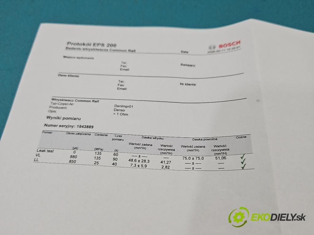 Toyota Avensis II T25 2003-2008 2.0 D4D 116 HP manual 85 kW 1995 cm3 5- vstrek 23670-0G010 (Vstrekovač paliva)
