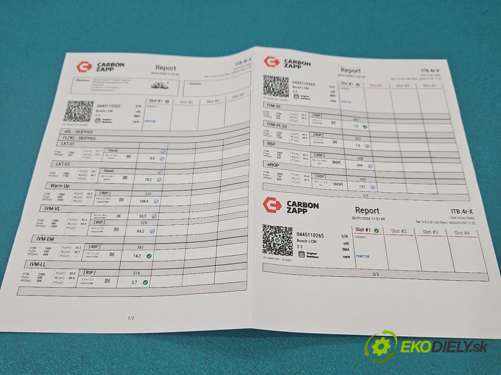 Renault Master II 1998-2010 2.5 dci 120 HP manual 88 kW 2464 cm3 4- vstrek 0445110265 (Vstrekovač paliva)