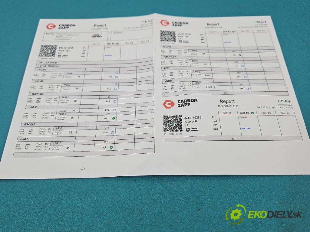 Renault Master II 1998-2010 2.5 dci 120 HP manual 88 kW 2464 cm3 4- vstrek 0445110265 (Vstrekovač paliva)