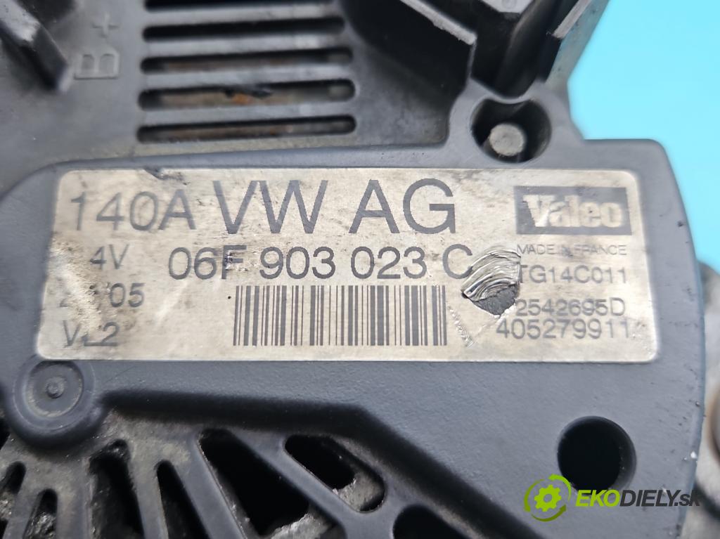 Vw Golf V 2003-2009 1.9 tdi 105 HP manual 77 kW 1896 cm3 5- Alternator 06F903023C (Alternátor)