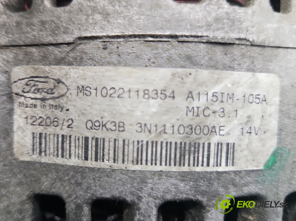 Ford C-Max I 2003-2010 1.6 16V 116 HP manual 85 kW 1596 cm3 5- Alternator MS1022118354 (Alternátor)