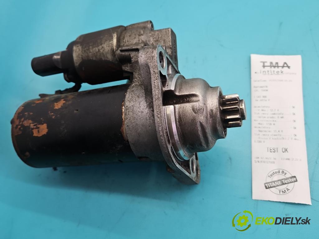 Vw Jetta V 2005-2010 1.9 tdi 105 hp manual 77 kW 1896 cm3 4- startér:  (Startér)