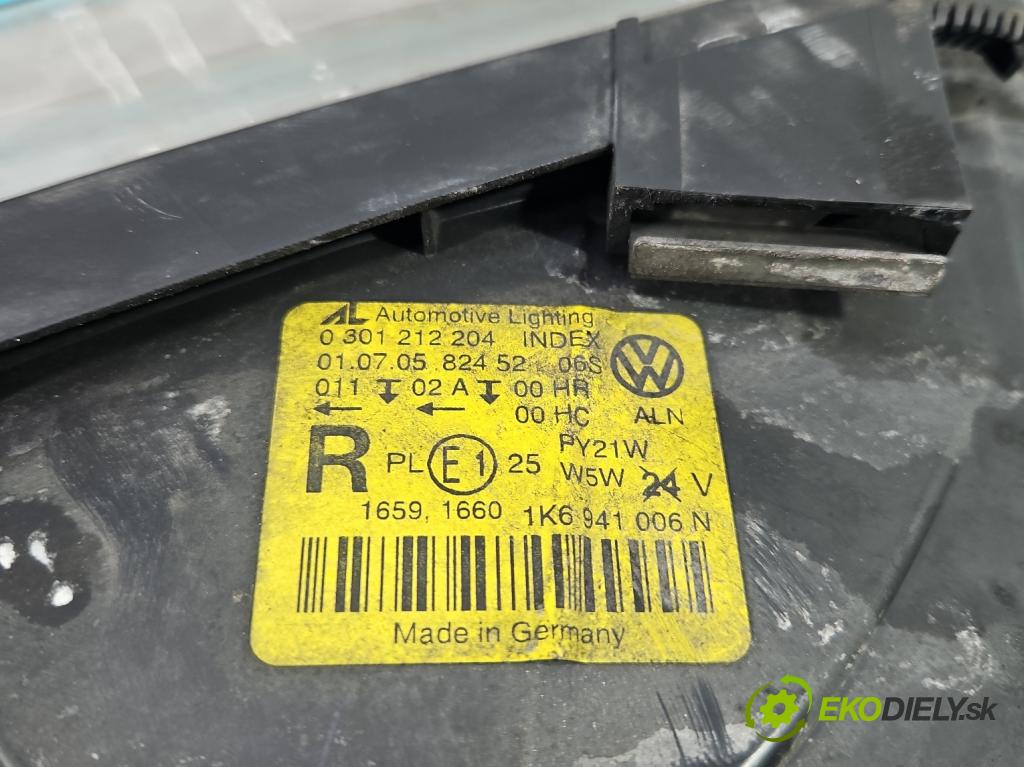 Vw Golf V 2003-2009 1.9 tdi 105 HP manual 77 kW 1896 cm3 5- Reflektor: pravý 1K6941006N (Svetlo predné pravé)