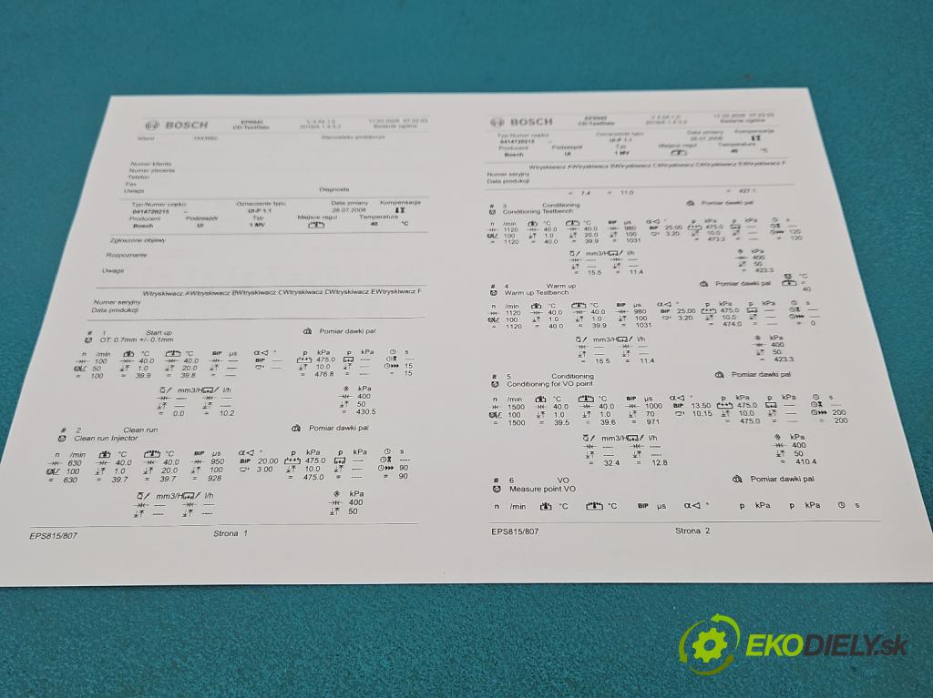 Vw Jetta V 2005-2010 1.9 tdi 105 HP manual 77 kW 1896 cm3 4- vstrekovacie čerpadlo 0414720215 (Vstrekovač paliva)