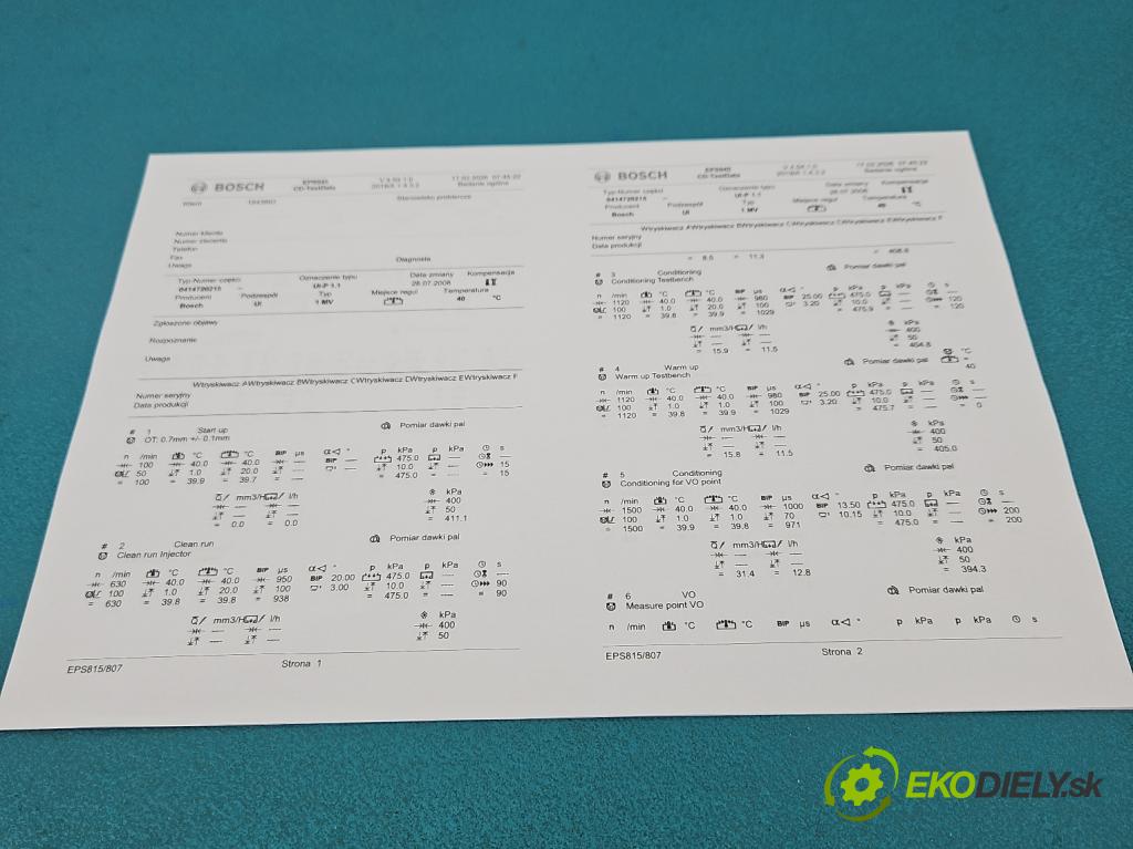 Vw Jetta V 2005-2010 1.9 tdi 105 HP manual 77 kW 1896 cm3 4- vstrekovacie čerpadlo 0414720215 (Vstrekovač paliva)