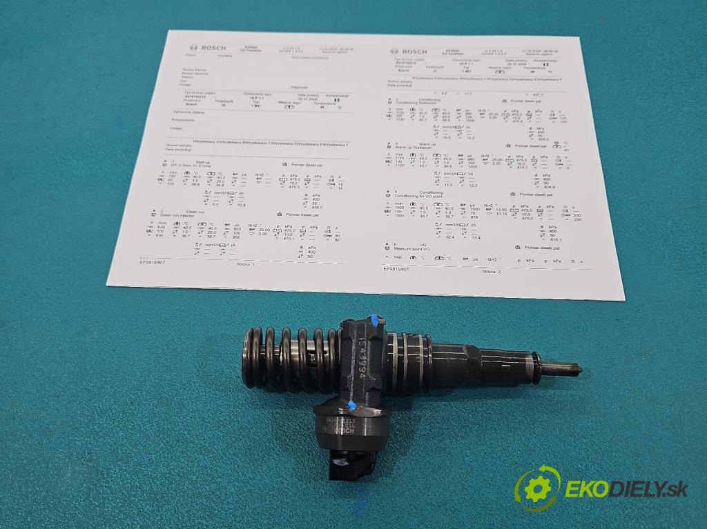 Vw Jetta V 2005-2010 1.9 tdi 105 HP manual 77 kW 1896 cm3 4- vstrekovacie čerpadlo 0414720215 (Vstrekovač paliva)