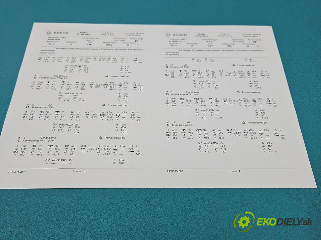 Vw Jetta V 2005-2010 1.9 tdi 105 HP manual 77 kW 1896 cm3 4- vstrekovacie čerpadlo 0414720215 (Vstrekovač paliva)
