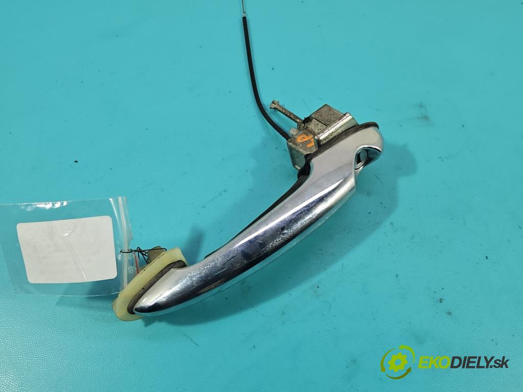 Mini One II 2006-2013 1.4 16V 95 HP manual 70 kW 1397 cm3 3- rukoväť predné ľavé mimo: N0503219 (Kľučka dverí vonkajšia predná ľavá)