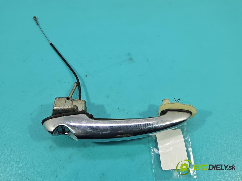 Mini One II 2006-2013 1.4 16V 95 HP manual 70 kW 1397 cm3 3- rukoväť predné ľavé mimo: N0503219 (Kľučka dverí vonkajšia predná ľavá)