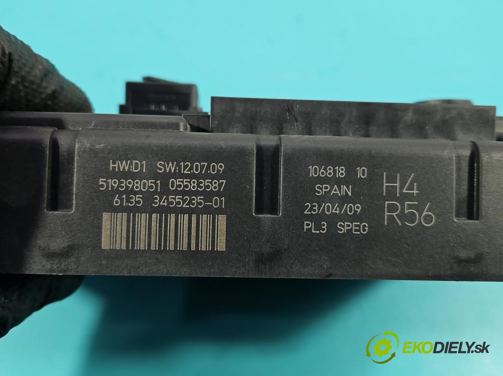 Mini One II 2006-2013 1.4 16V 95 hp manual 70 kW 1397 cm3 3- skříňka pojistková 519398051 (Pojistková skříňka)