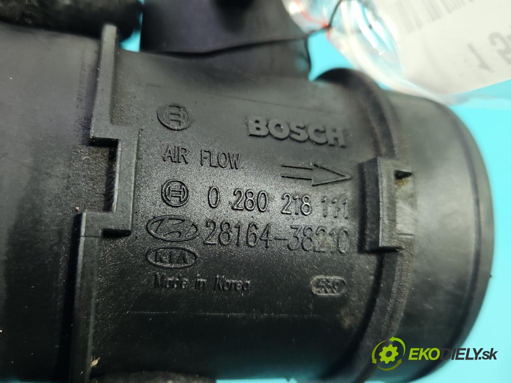Hyundai Santa Fe 2000-2006 2.4 16V 150 HP manual 110 kW 2400 cm3 5- průtokoměr: 0280218111 (Váha vzduchu)