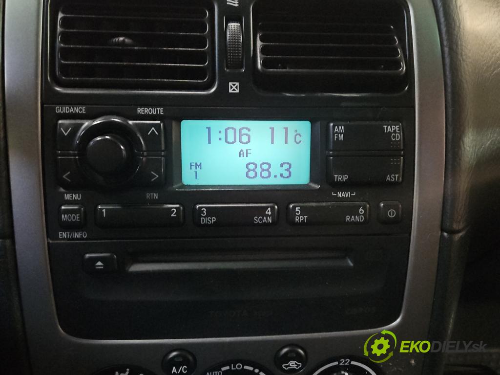 Toyota Avensis I T22 1997-2003 1.6 vvti 110 HP manual 81 kW 1598 cm3 4- Radio originál 86110-05011