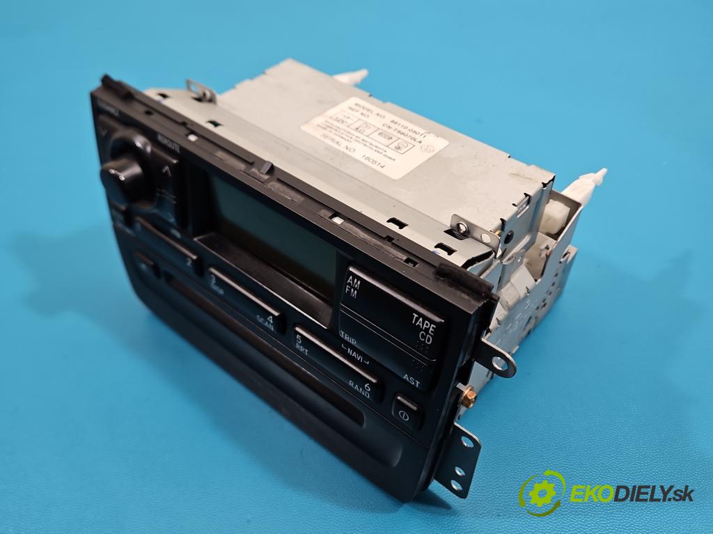 Toyota Avensis I T22 1997-2003 1.6 vvti 110 HP manual 81 kW 1598 cm3 4- Radio originál 86110-05011