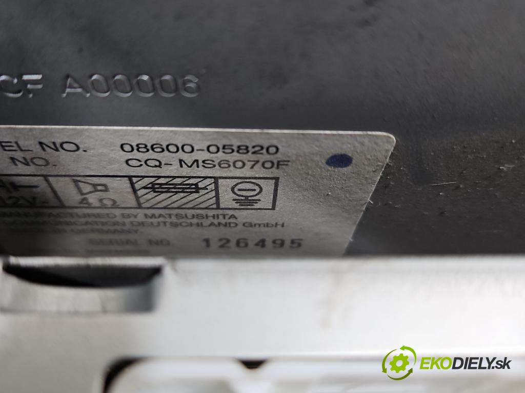 Toyota Avensis I T22 1997-2003 1.6 vvti 110 HP manual 81 kW 1598 cm3 4- Radio originál 86110-05011