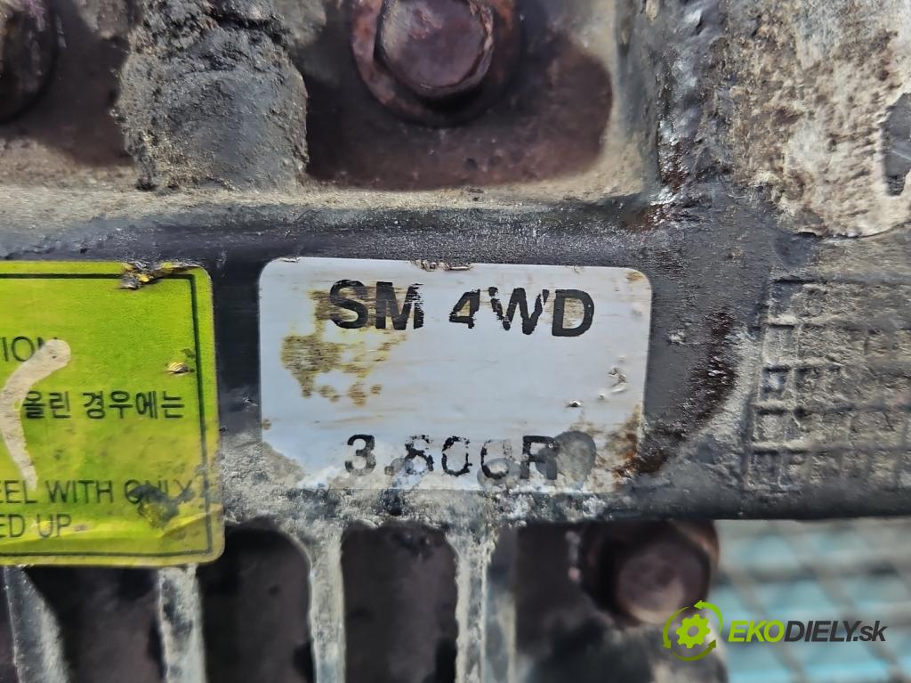 Hyundai Santa Fe 2000-2006 2.4 16V 150 HP manual 110 kW 2400 cm3 5- Most: zadní: