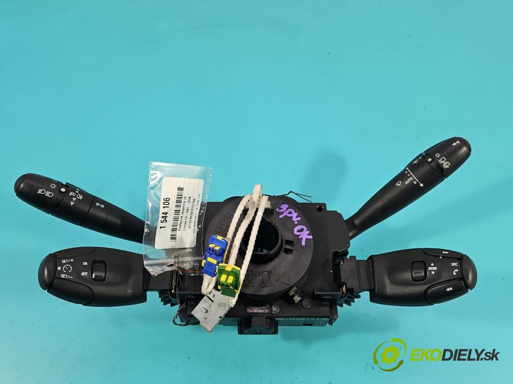 Citroen C5 I 2001-2008 2.0 hdi 109 HP manual 80 kW 1997 cm3 5- prepínač komplex: 96375849ZL (Prepínacie páčky pod volantom)