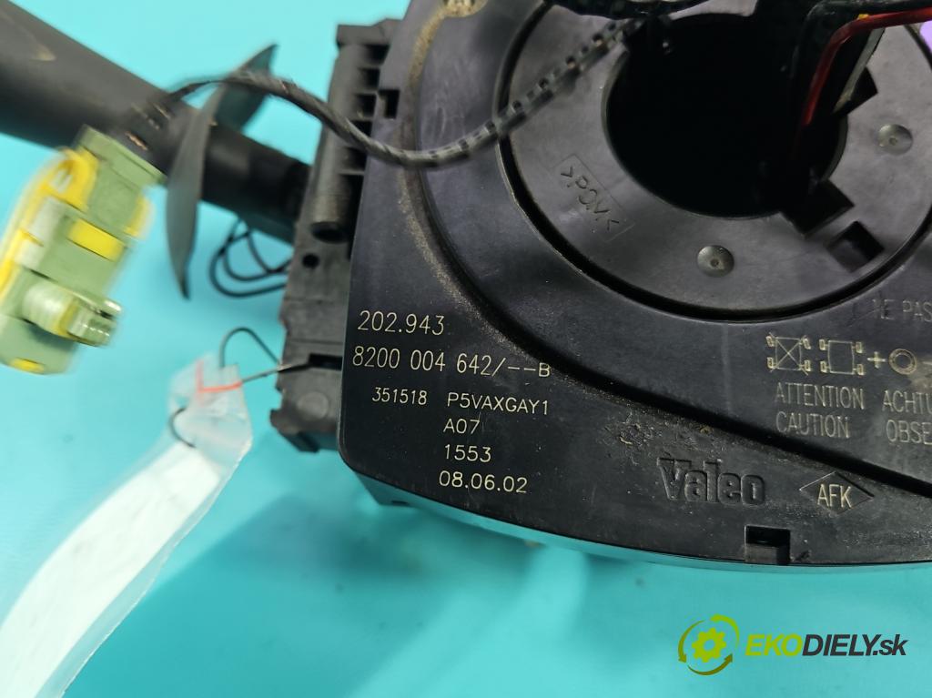 Renault Espace IV 2003-2014 2.2 dci 150 HP manual 110 kW 2188 cm3 5- prepínač komplex: 8200012244 (Prepínacie páčky pod volantom)