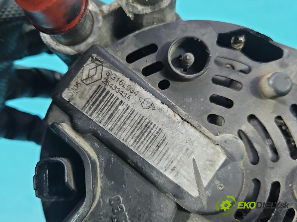 Renault Espace IV 2003-2014 2.2 dci 150 HP manual 110 kW 2188 cm3 5- Alternator 2543343A (Alternátor)
