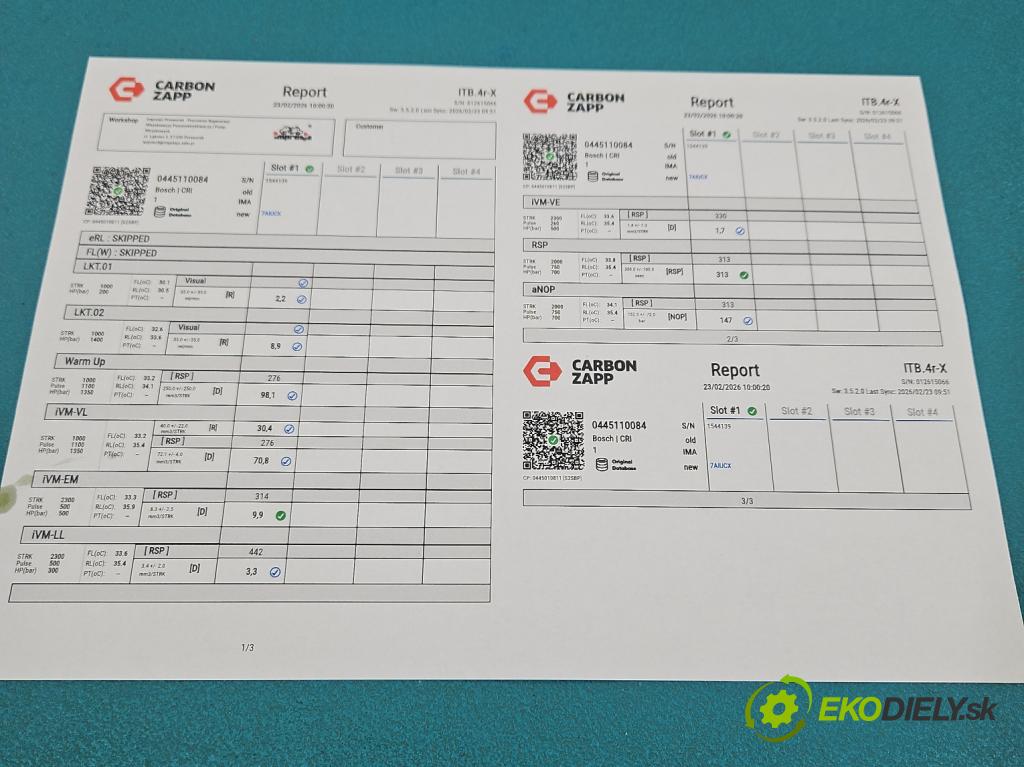 Renault Espace IV 2003-2014 2.2 dci 150 hp manual 110 kW 2188 cm3 5- vstřikovač 0445110084 (Vstřikovač paliva)