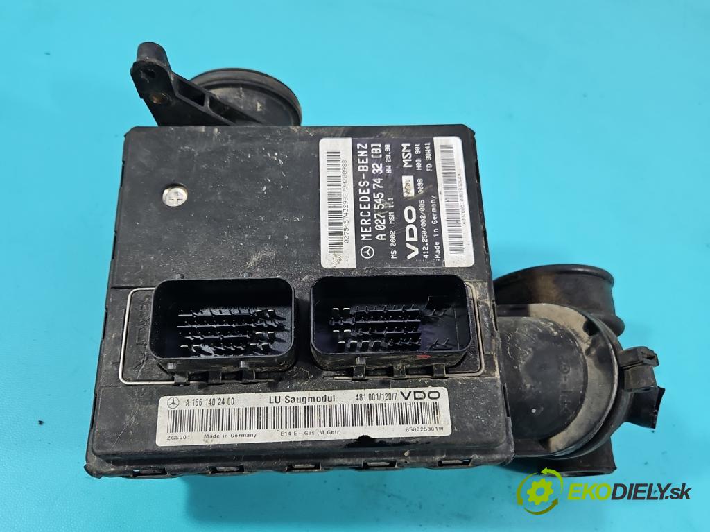 Mercedes A W168 1997-2004 1.4 82 HP manual 60 kW 1397 cm3 5- riadiaca jednotka motora A0275457432