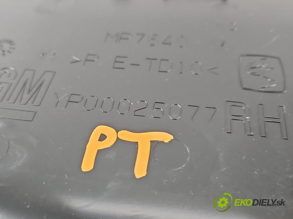 Opel Grandland 2017–2024 1.2 T 131 hp automatic 96 kW 1199 cm3 5- Tapacír: kufra: pravé 9842092180