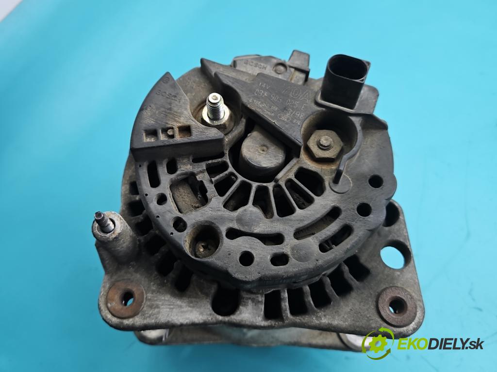 Vw Golf IV 1997-2003 1.4 16V 75 HP manual 55 kW 1390 cm3 5- Alternator 037903025E (Alternátor)