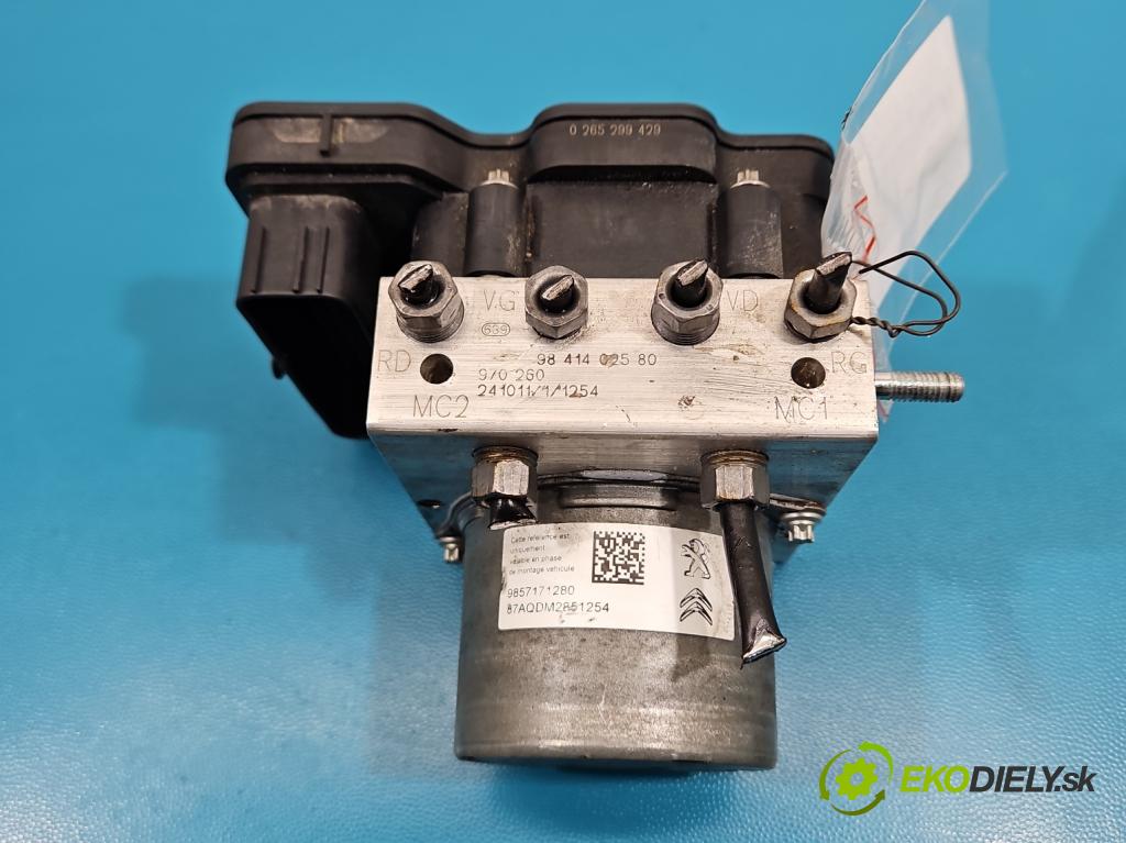 Opel Grandland 2017–2024 1.2 T 131 hp manual 96 kW 1199 cm3 5- čerpadlo abs 0265956944 (Pumpa ABS)