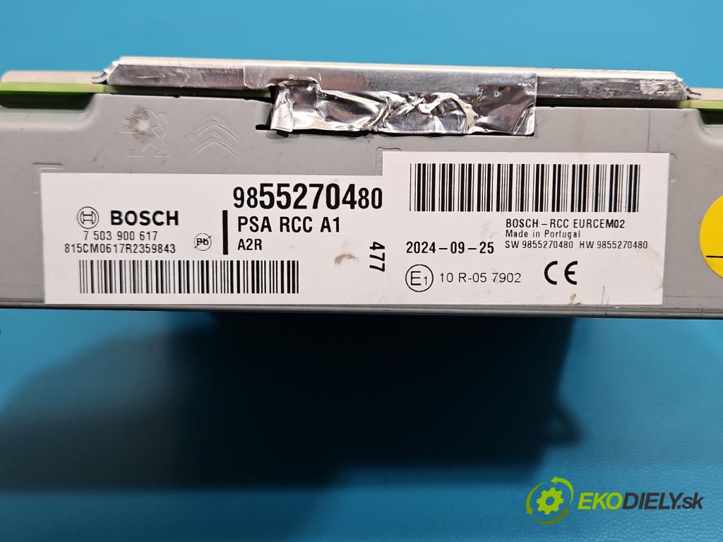 Opel Grandland 2017–2024 1.2 T 131 HP automatic 96 kW 1199 cm3 5- riadiaca jednotka ostatné 9855270480