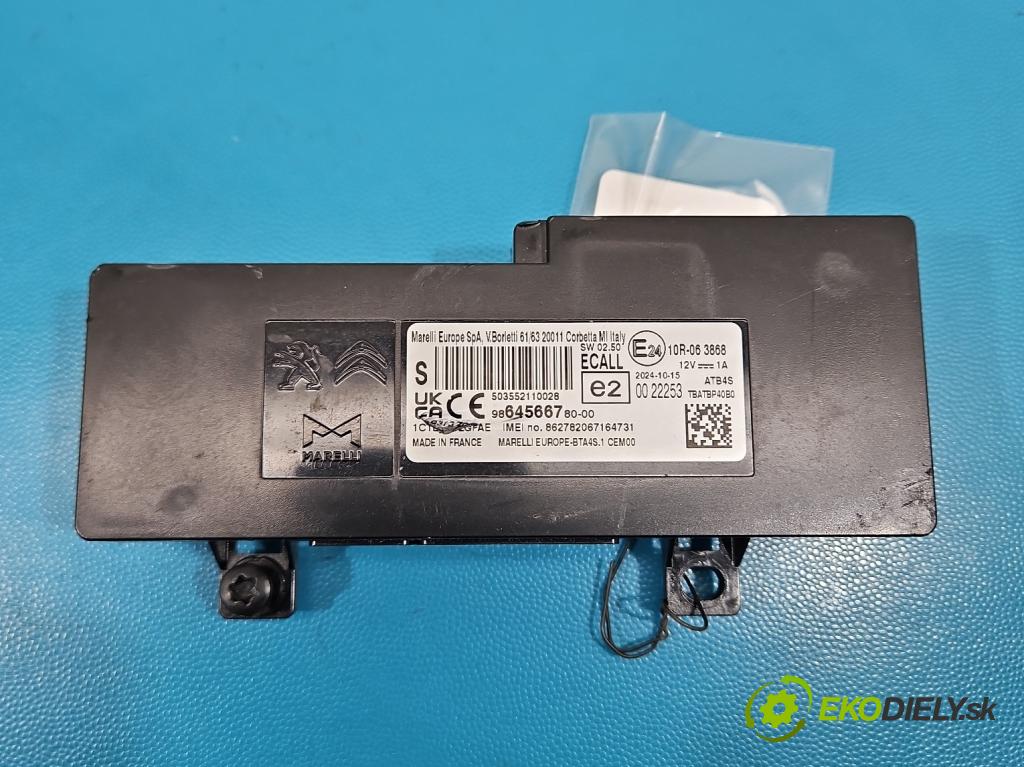 Opel Grandland 2017–2024 1.2 T 131 HP automatic 96 kW 1199 cm3 5- riadiaca jednotka ostatné 9864566780