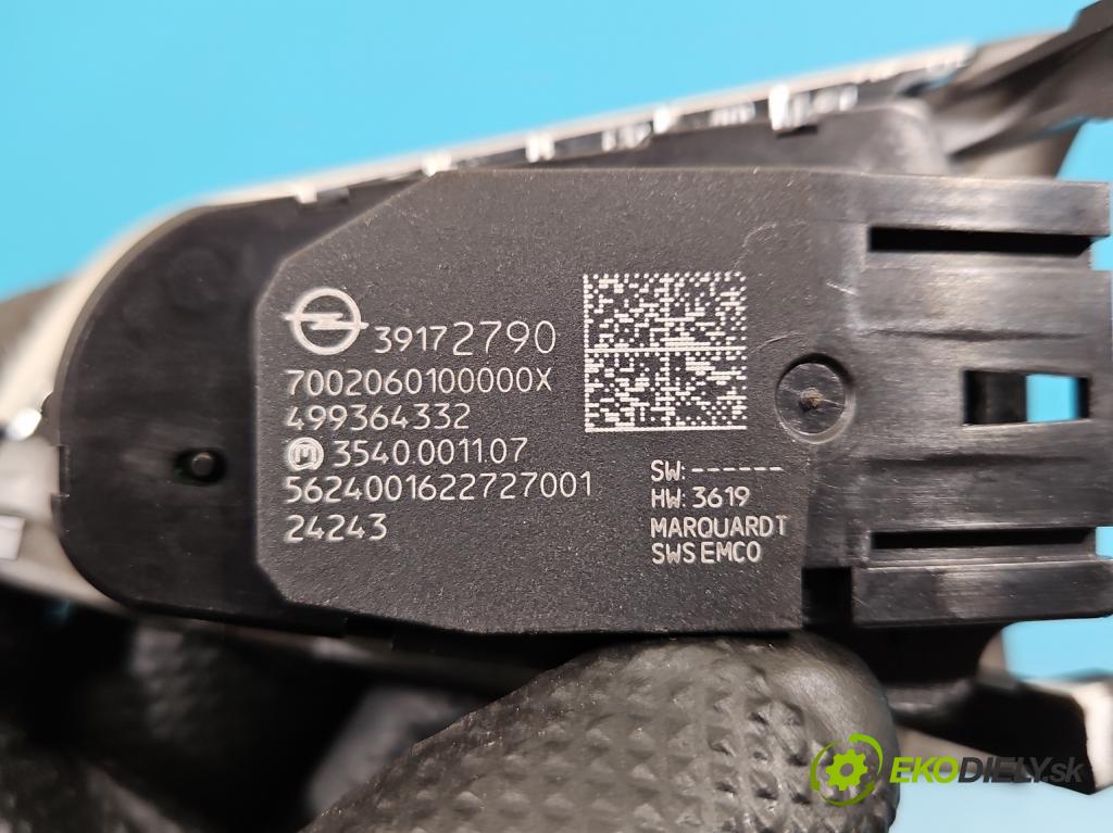 Opel Grandland 2017–2024 1.2 T 131 HP automatic 96 kW 1199 cm3 5- prepínač multifunkční: řízení: 39172790 (Prepínacie páčky pod volantom)