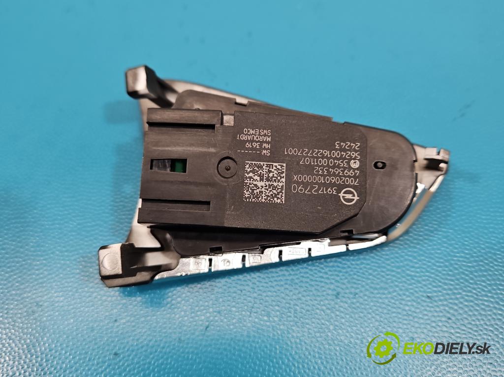 Opel Grandland 2017–2024 1.2 T 131 HP automatic 96 kW 1199 cm3 5- prepínač multifunkční: řízení: 39172790 (Prepínacie páčky pod volantom)