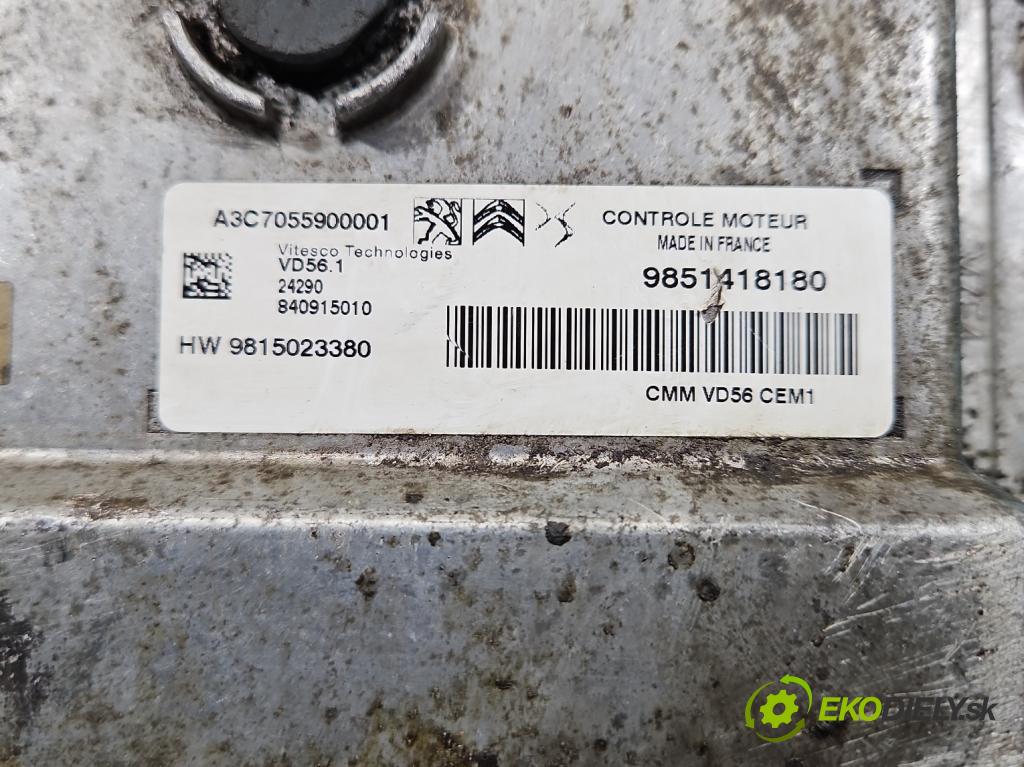 Opel Grandland 2017–2024 1.2 T 131 HP manual 96 kW 1199 cm3 5- riadiaca jednotka motora 9851418180