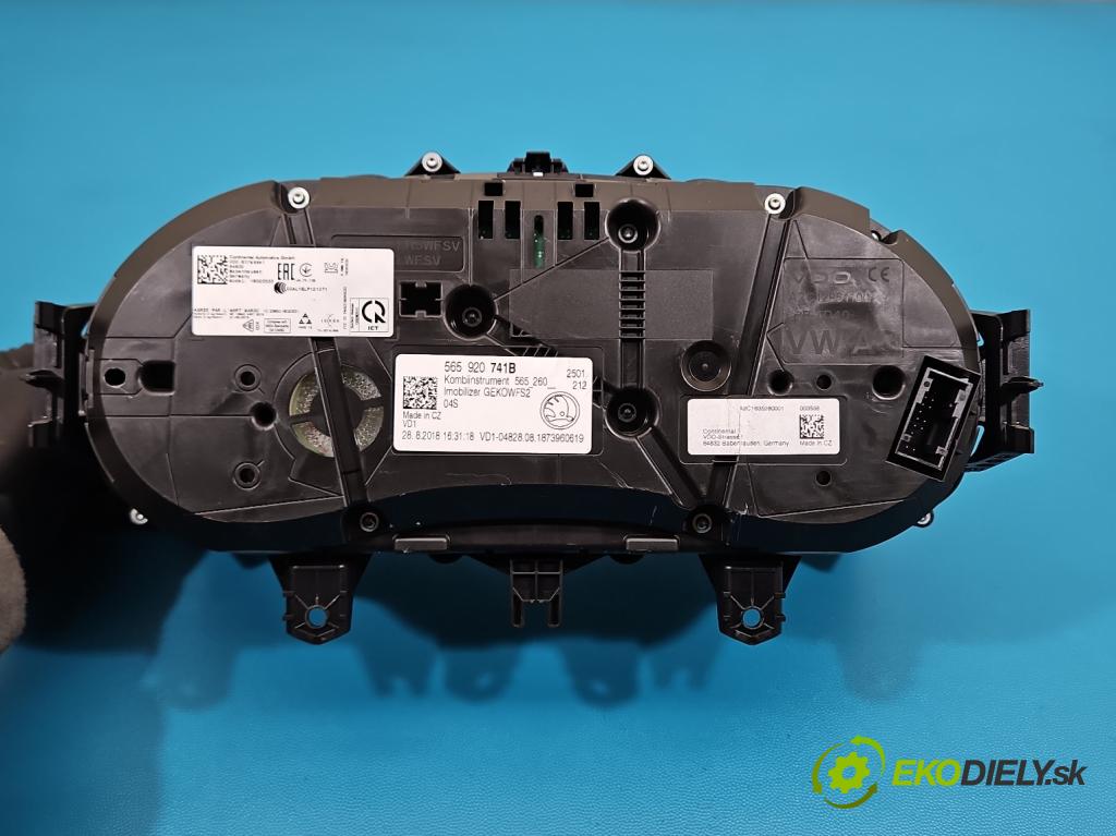 Skoda Kodiaq I 2.0 tdi 150 HP automatic 110 kW 1968 cm3 5- prístrojovka/ budíky 565920741B (Prístrojová doska)