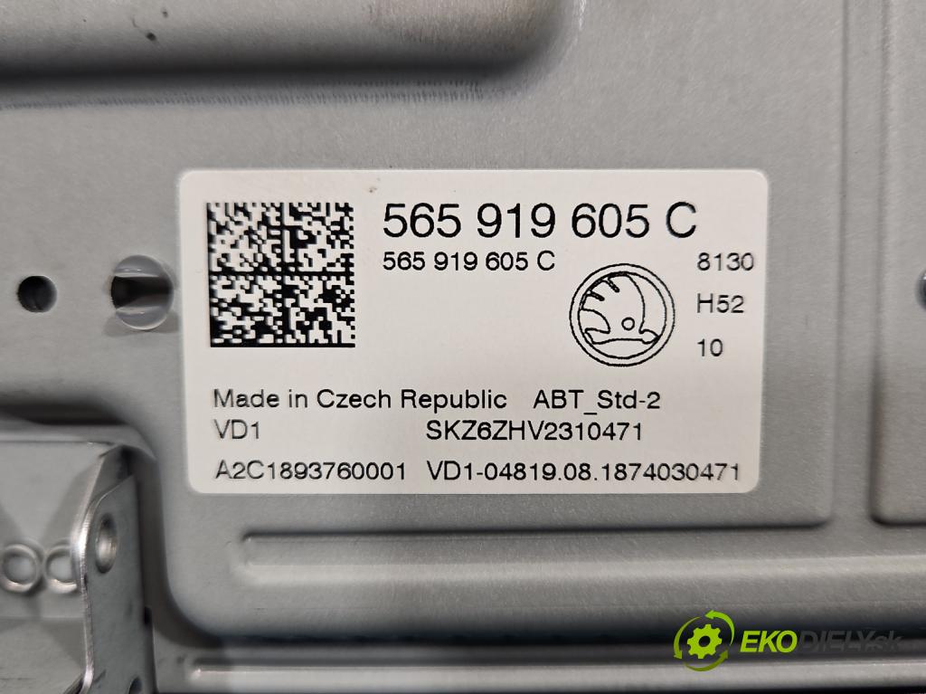 Skoda Kodiaq I 2.0 tdi 150 HP automatic 110 kW 1968 cm3 5- Radio originál 5Q0035840C