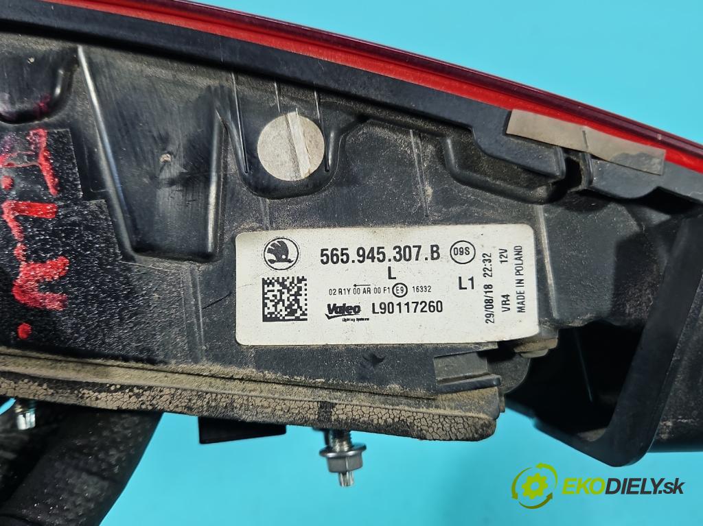 Skoda Kodiaq I 2.0 tdi 150 HP automatic 110 kW 1968 cm3 5- svetlo / reflektor zadné ľavé 565945307B (Kľučka dverí ostatné)