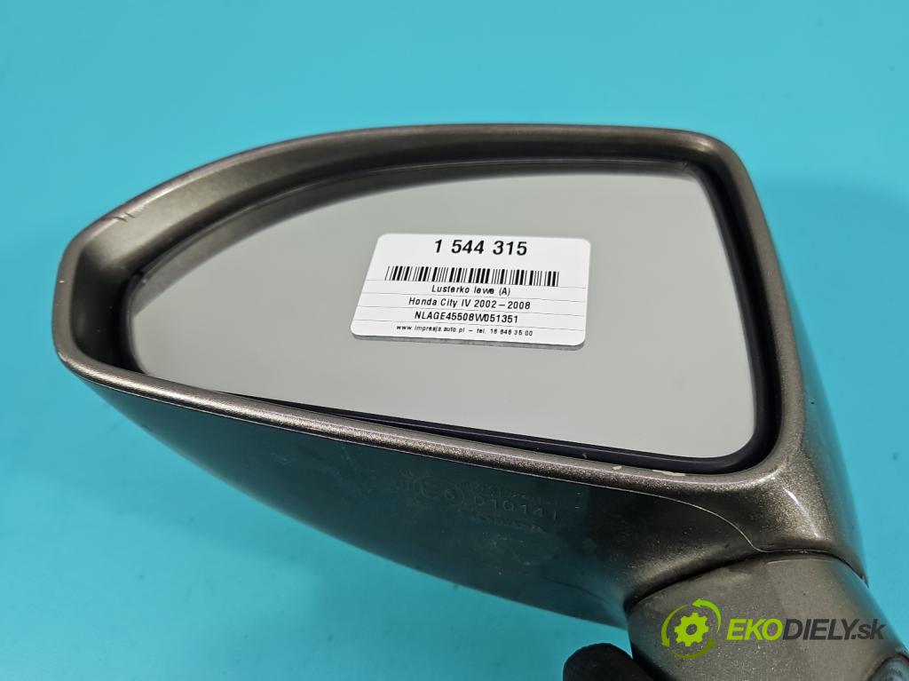 Honda City IV 2002-2008 1.4 8v 83 HP manual 61 kW 1339 cm3 4- zrkadlo ľavé  (Kľučka dverí ostatné)
