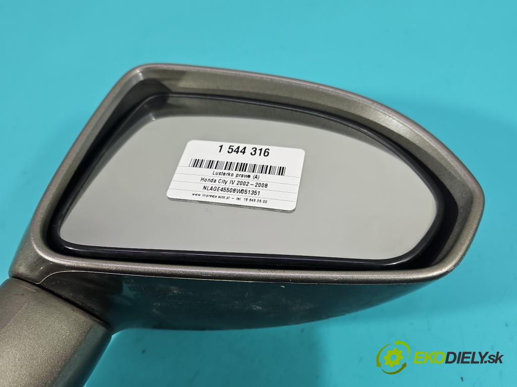 Honda City IV 2002-2008 1.4 83 HP manual 61 kW 1339 cm3 4- zrkadlo pravé (Kľučka dverí ostatné)