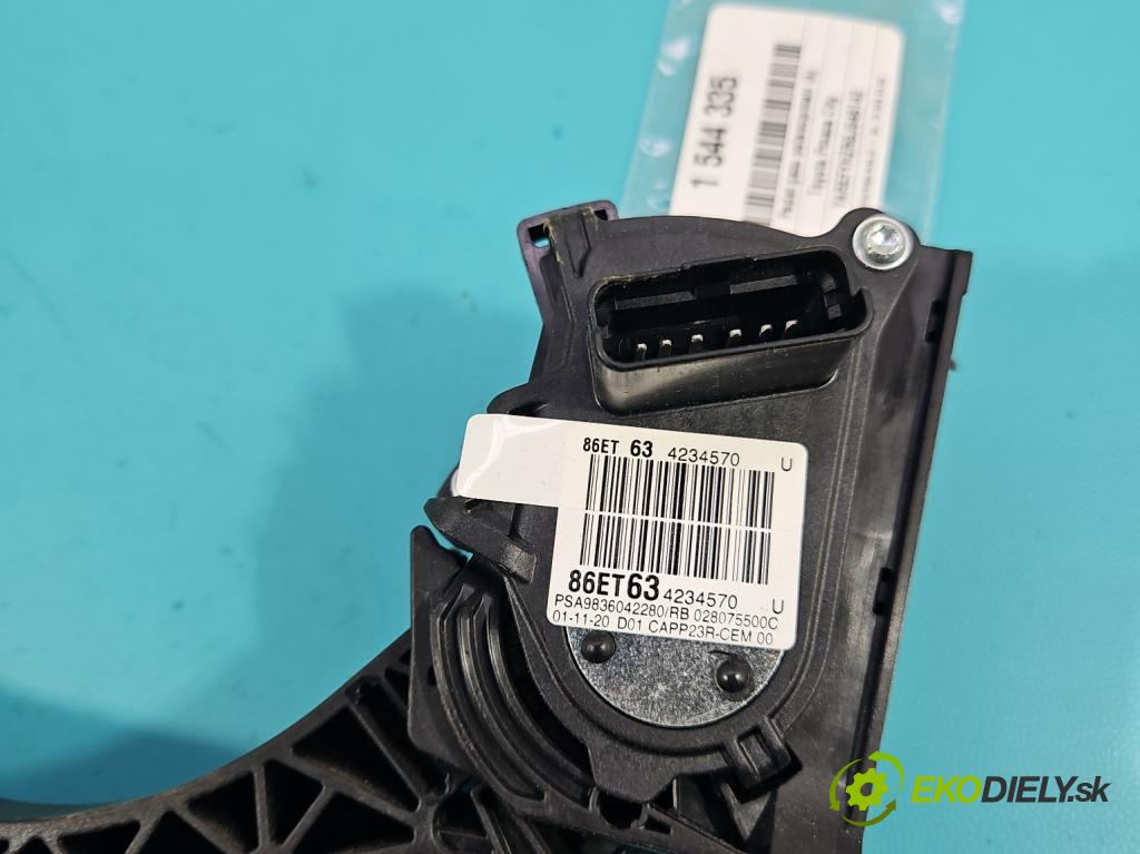 Toyota Proace City 1.5 D4D 131 HP automatic 96 kW 1499 cm3 5- pedal plyn potenciometr: 9836042280