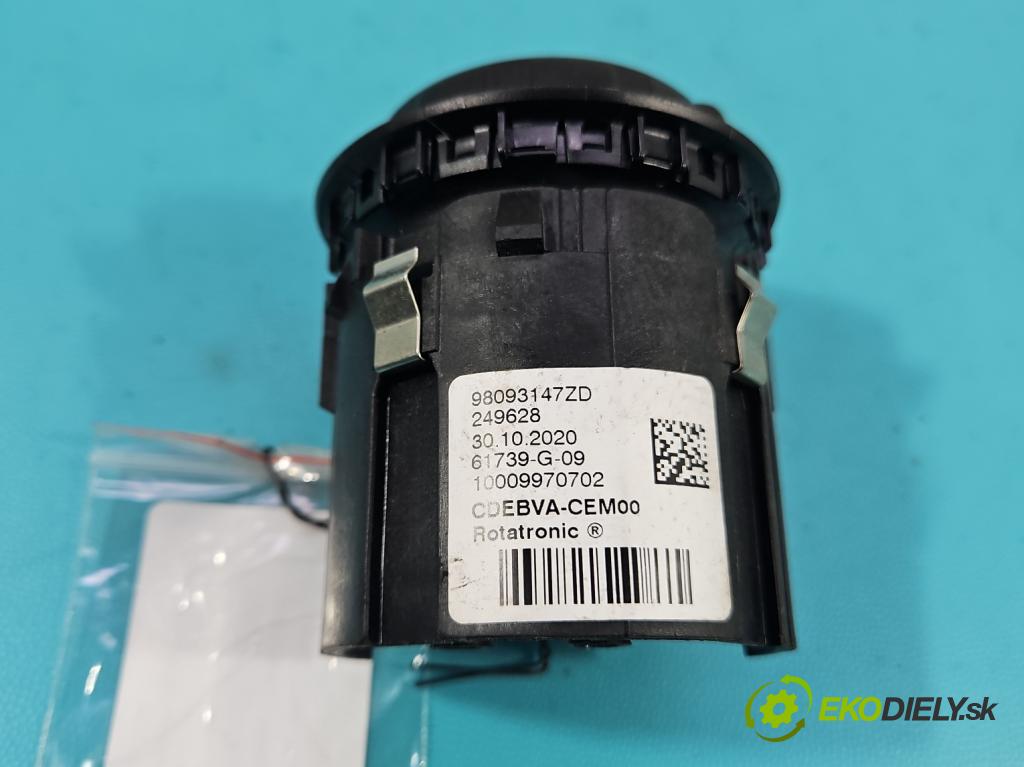 Toyota Proace City 1.5 D4D 131 HP automatic 96 kW 1499 cm3 5- Páka: Změny: stupeň,rýchlosť 98093147ZD (Rýchlostná páka (kulisa))