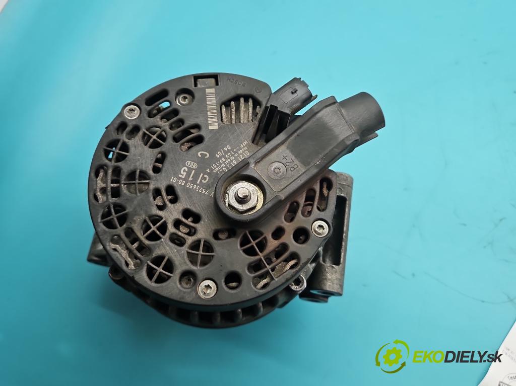 Mini One II 2006-2013 1.4 16V 95 HP manual 70 kW 1397 cm3 3- Alternator 0121615027 (Alternátor)